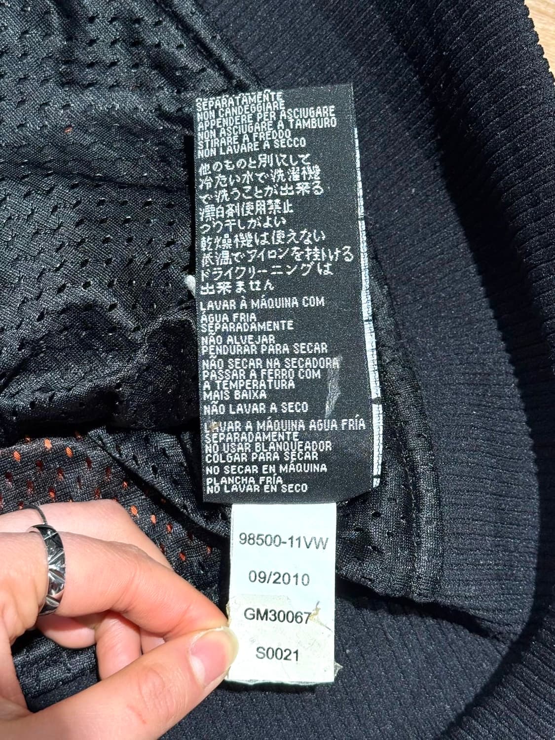 할리 데이비슨 블랙 오렌지 나일론 바이커 자켓 상품이미지10