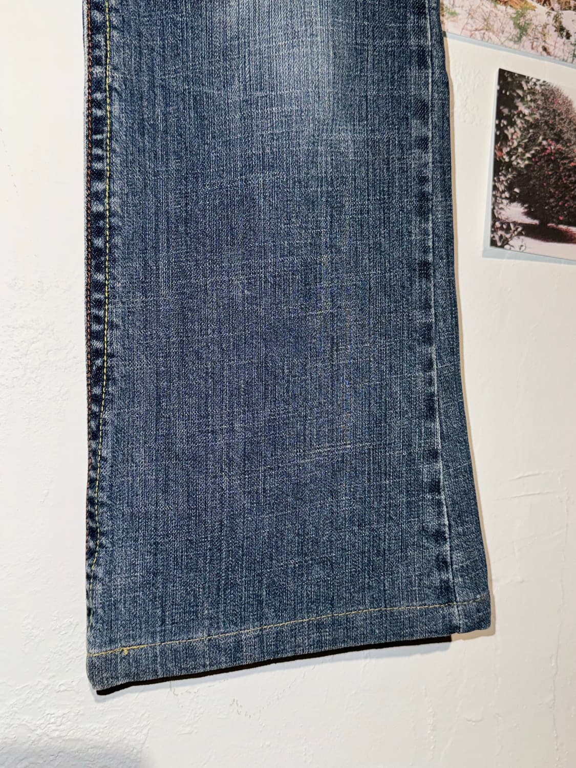 오렌지 스티치 데님 팬츠 상품이미지7