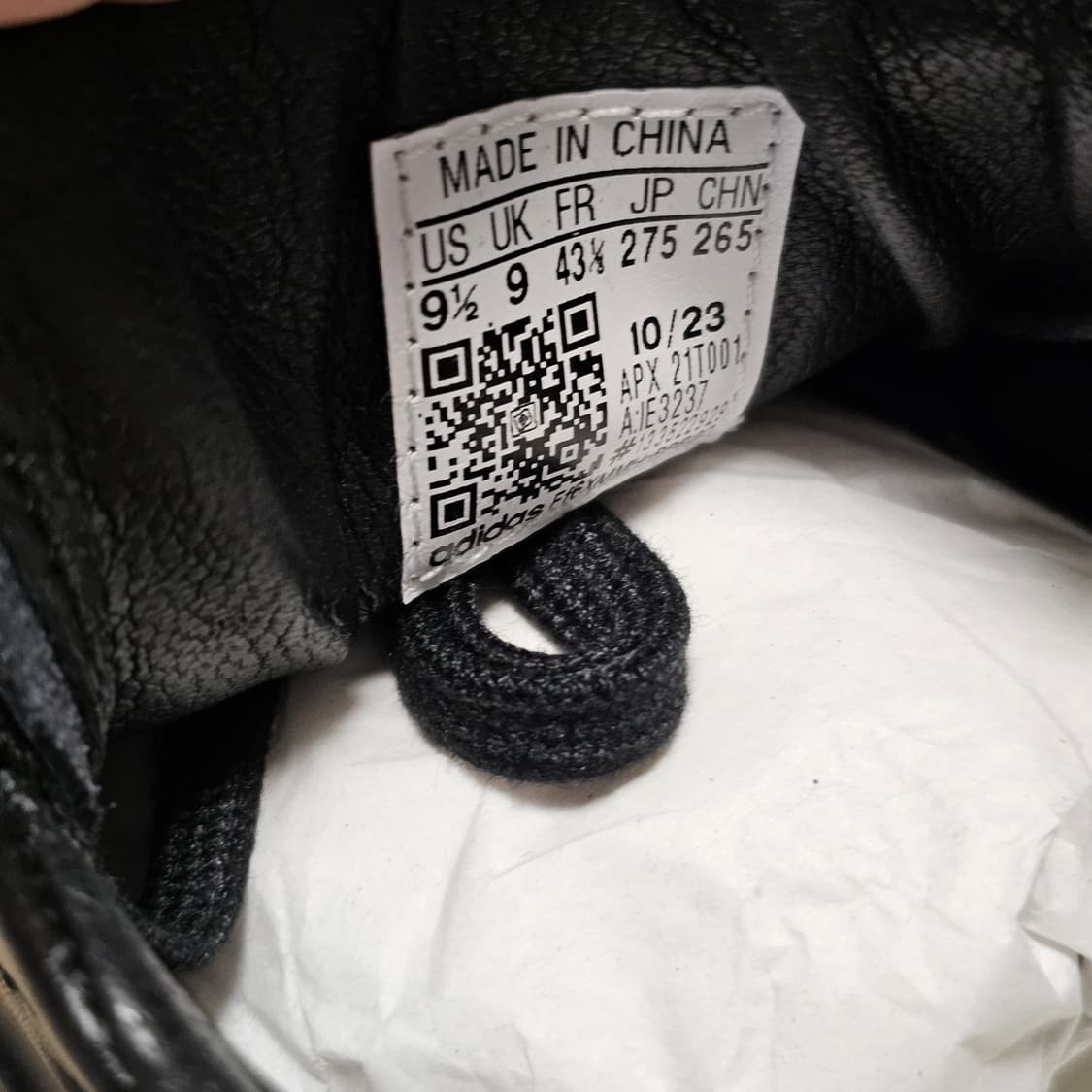 275 새제품 Y-3 슈퍼스타 트리플 블랙 IE3237 신발 가죽 운동화 상품이미지6