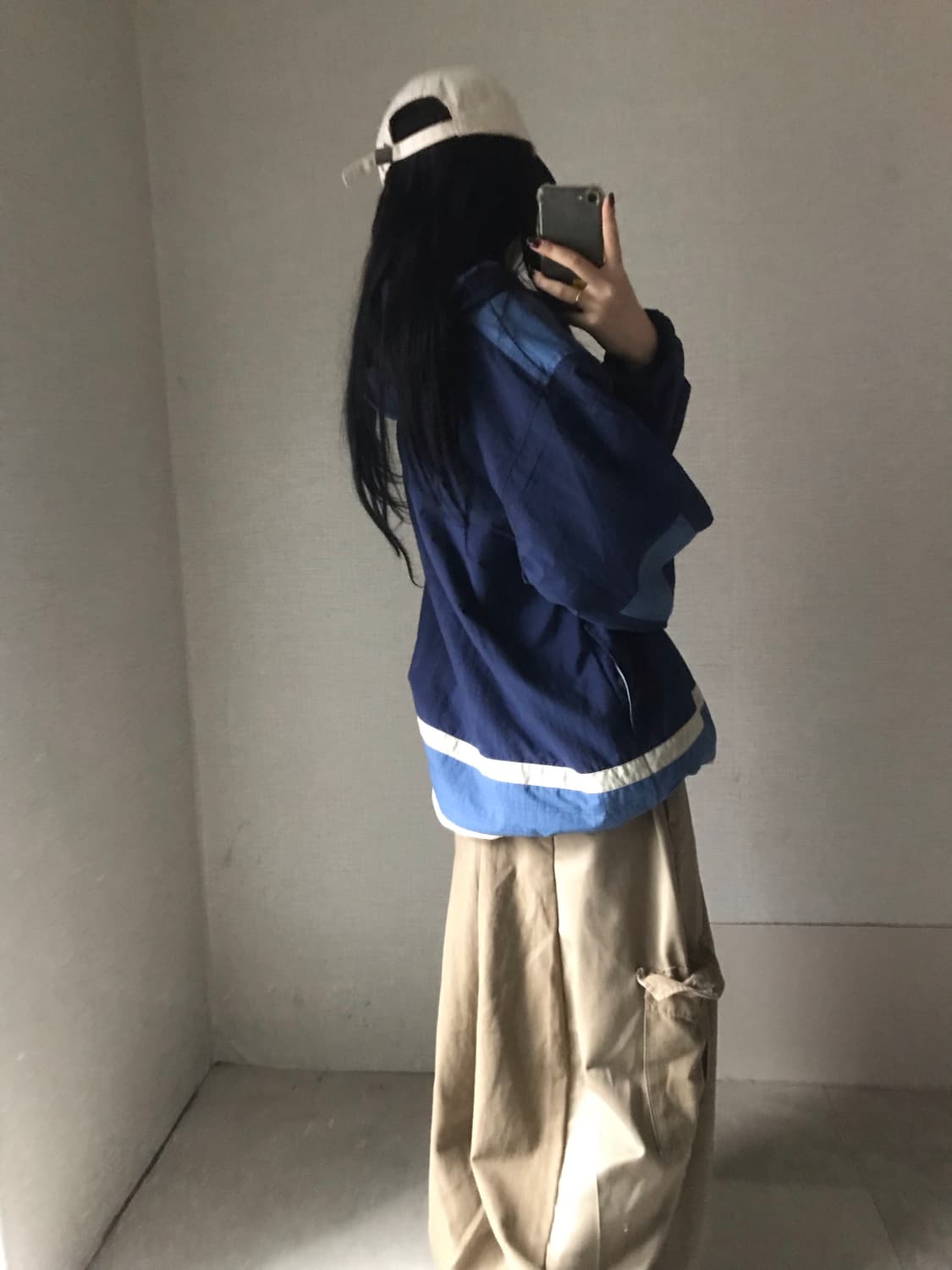 퓨마 오버핏 누빔 반집업 상품이미지5