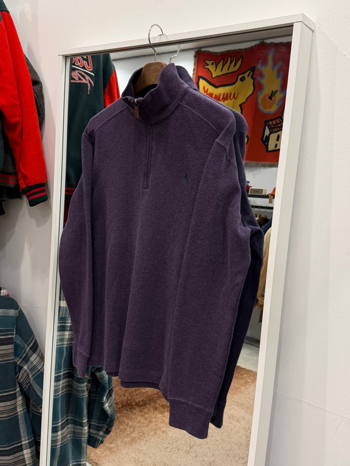 Polo ralph lauren 폴로 랄프로렌 하프넥 쿼터 집업 니트 상품이미지1