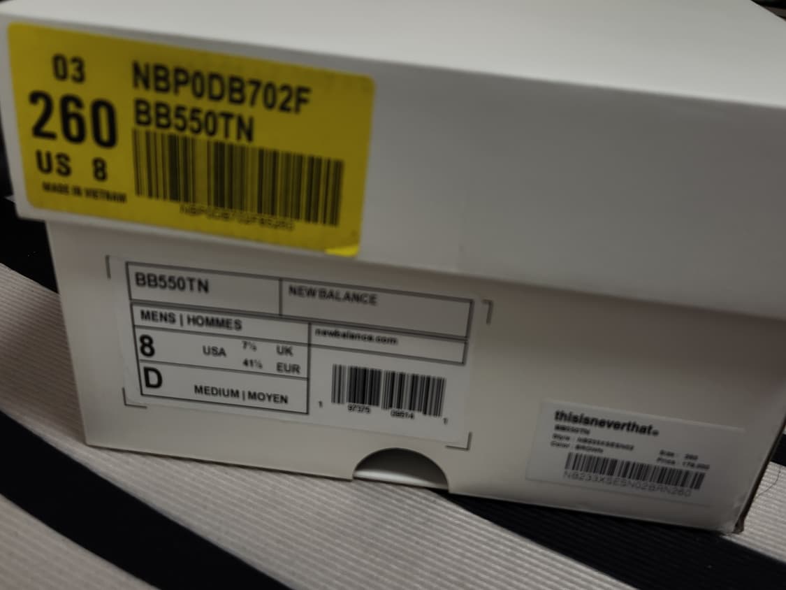 뉴발란스 x 디스이즈네버댓 550(260ㅣ 상품이미지4