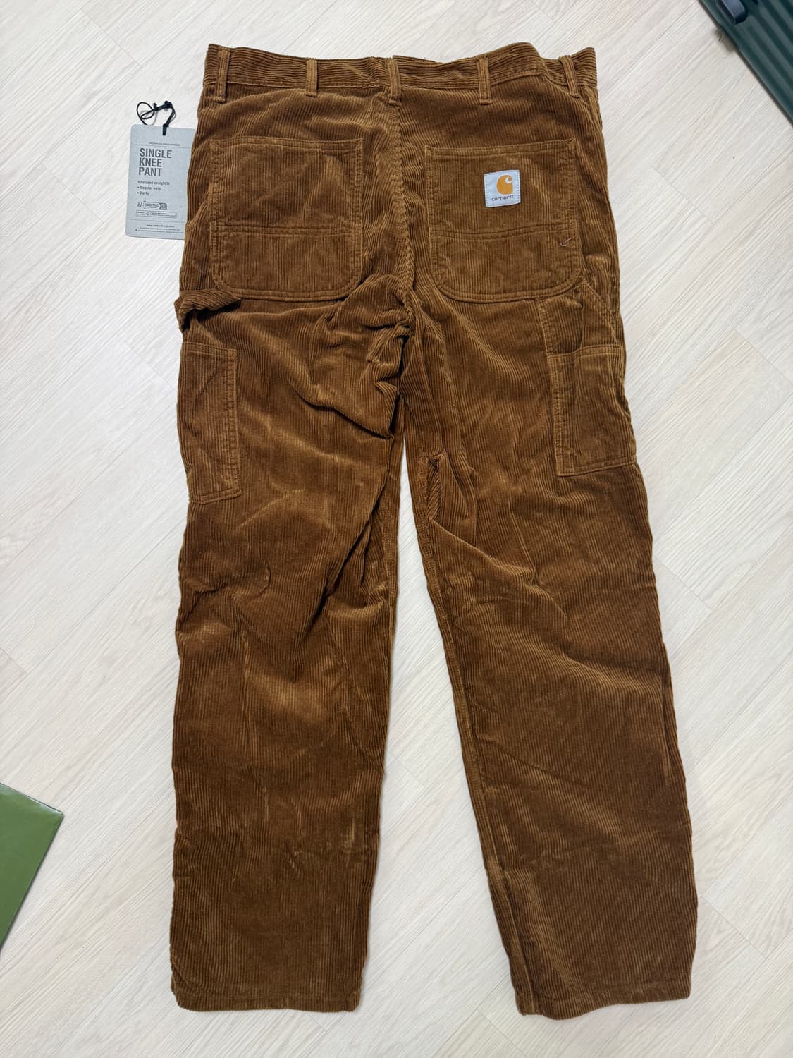 칼하트 wip 싱글니 코듀로이 팬츠 브라운 32x32 (1번 실착) 상품이미지2