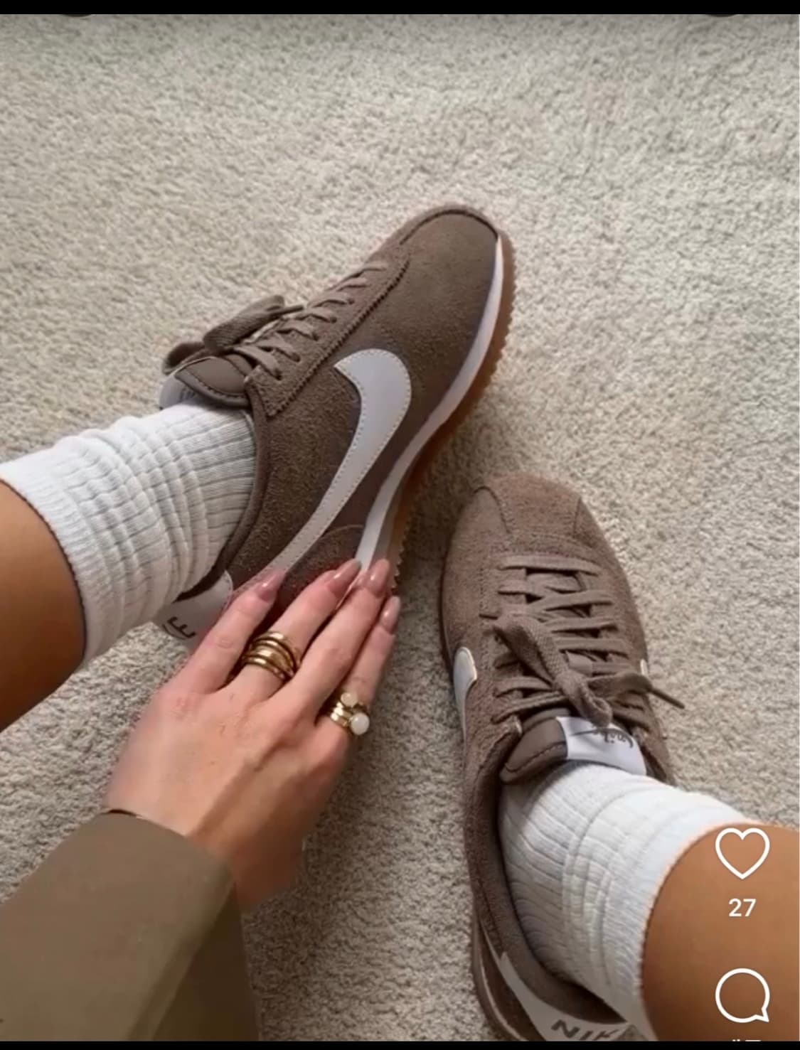 나이키 코르테즈 밍크브라운 235 상품이미지1