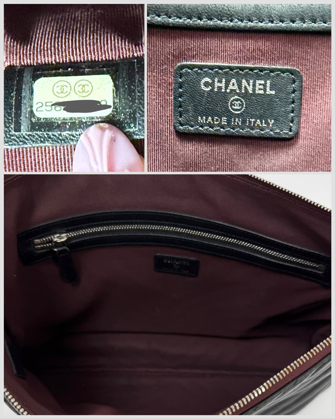 샤넬 쉐브론 퀼팅 클러치 라지 상품이미지6