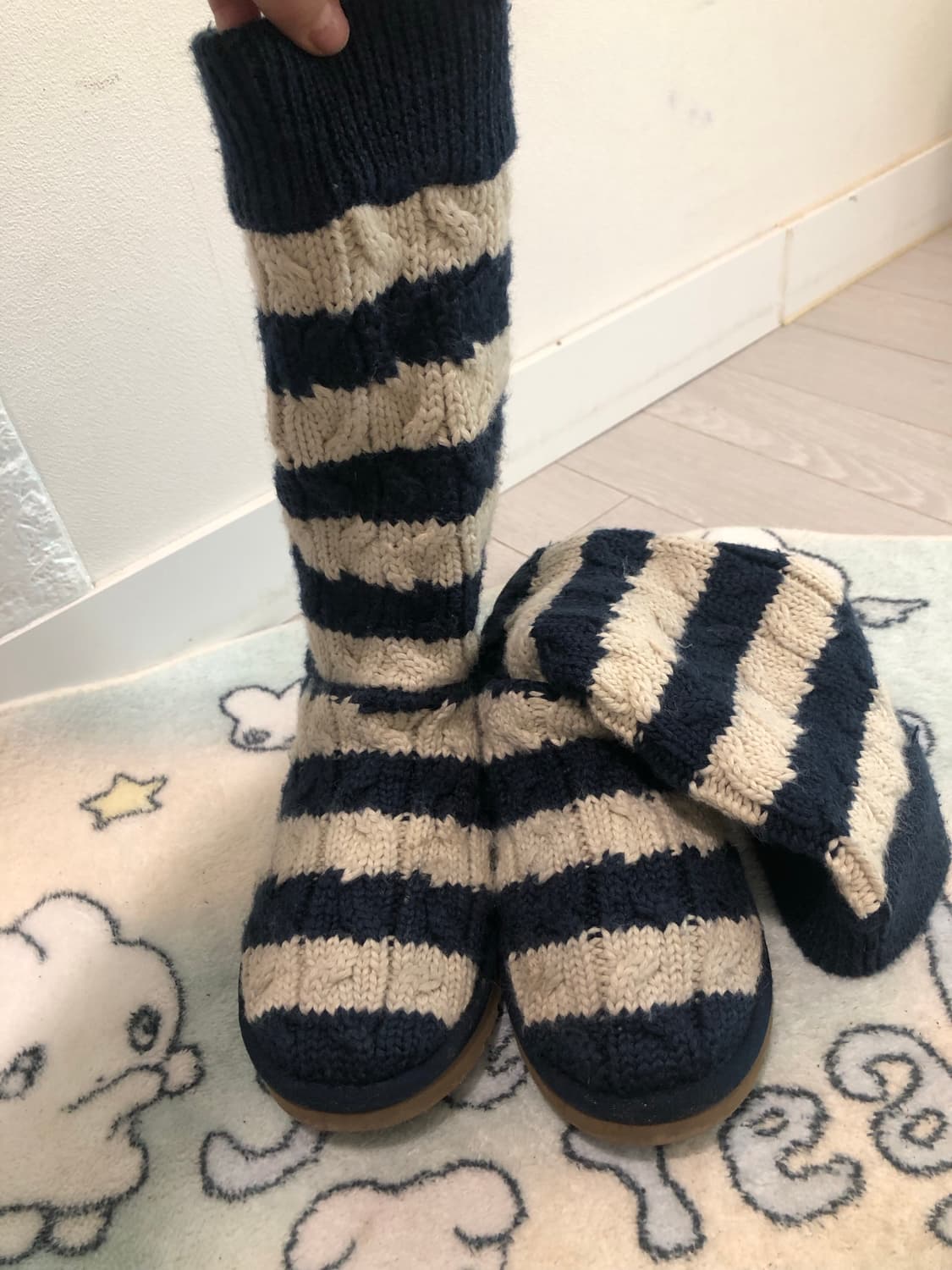 황금사이즈240 니트 어그부츠 상품이미지8