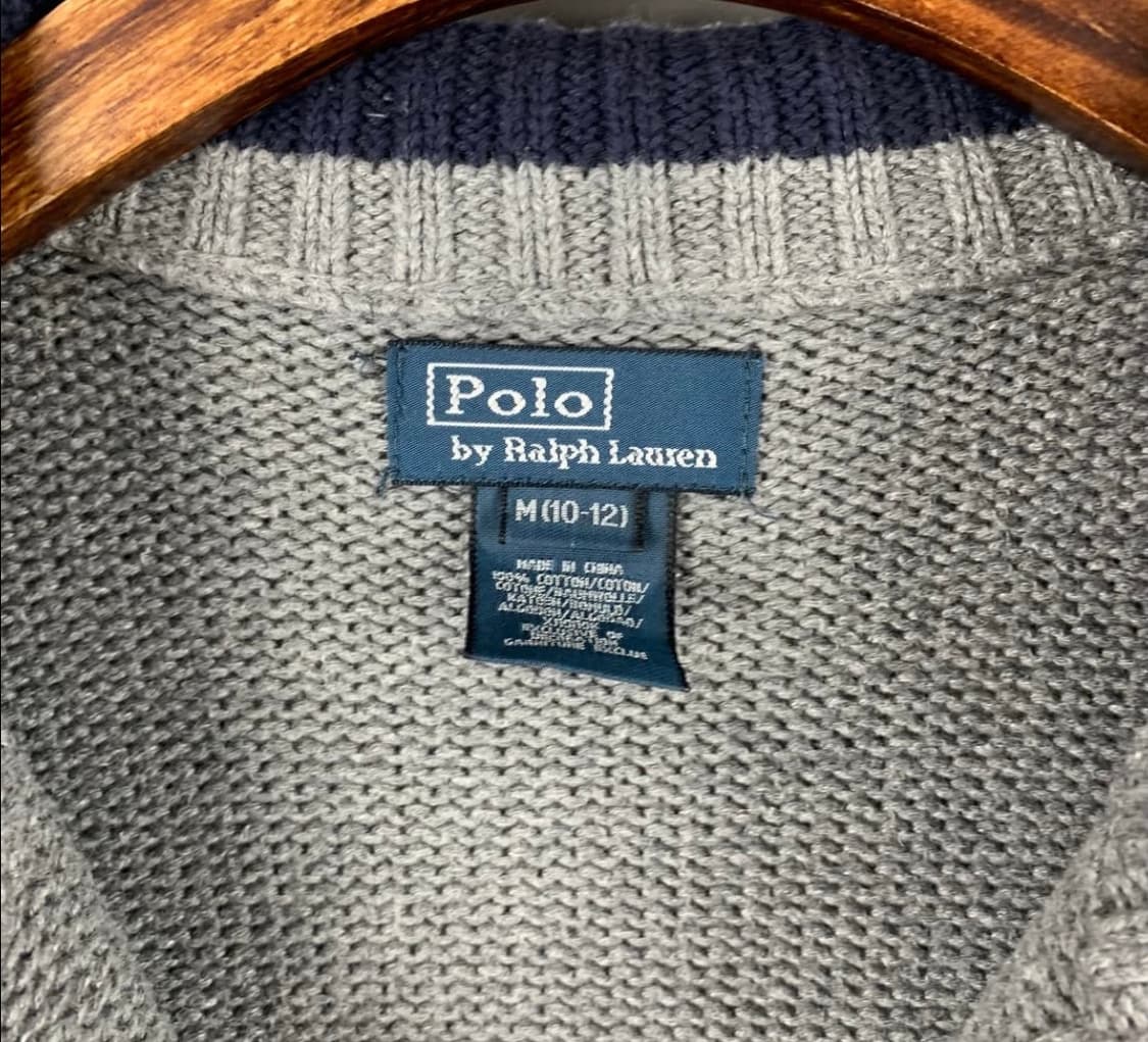 폴로 랄프로렌 빅포니 그레이 가디건 니트 집업  상품이미지4