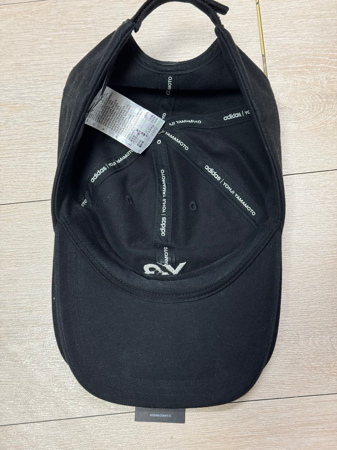 Y-3 스트라이프 볼캡 블랙 OSFL 상품이미지4