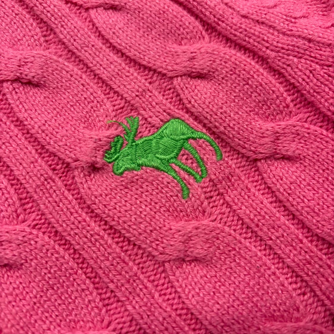 [M] 아베크롬비 핑크색 꽈배기 니트 스웨터 C209 상품이미지4