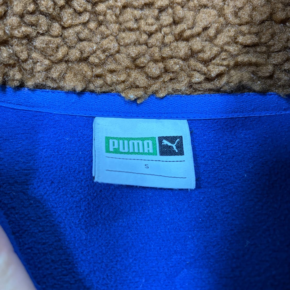 (w)푸마 초코브라운 크롭 쉐르파 뽀글이 자켓 상품이미지3