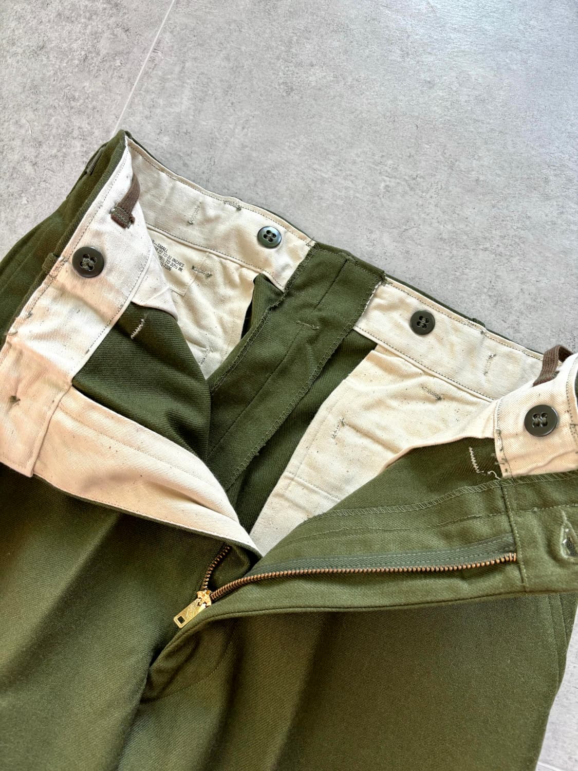 50's 미군 M-51 울 필드 트라우져 S-R 데드스탁 상품이미지5