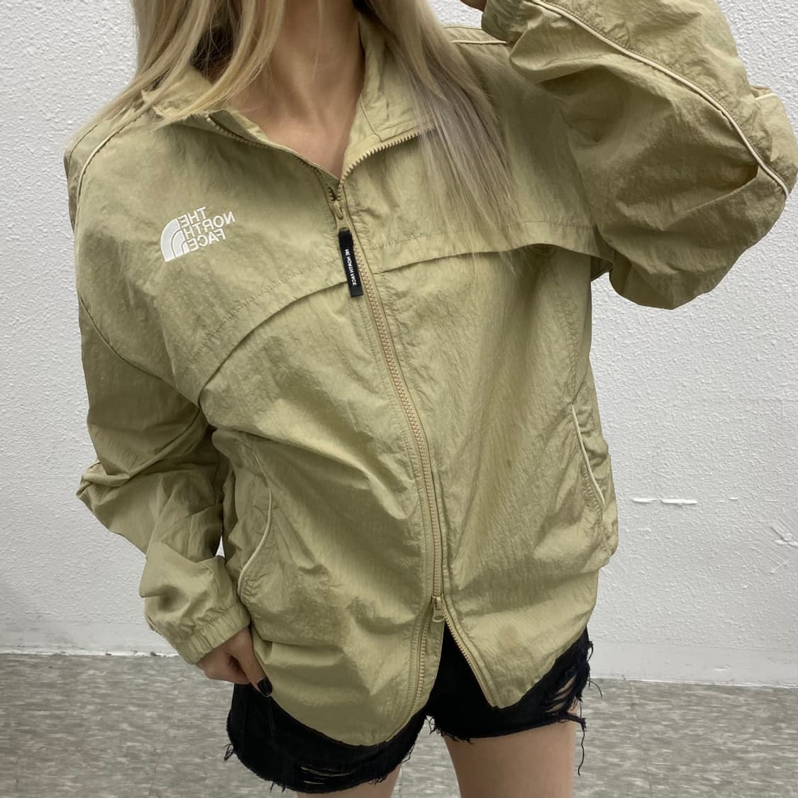 노스페이스 비스락 베이지 바람막이 XL 상품이미지1
