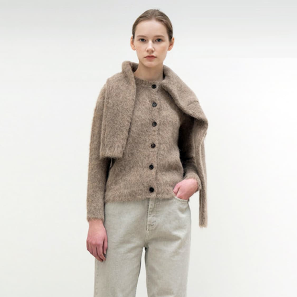 킨더살몬(KINDERSALMON) 알파카가디건 55 상품이미지1