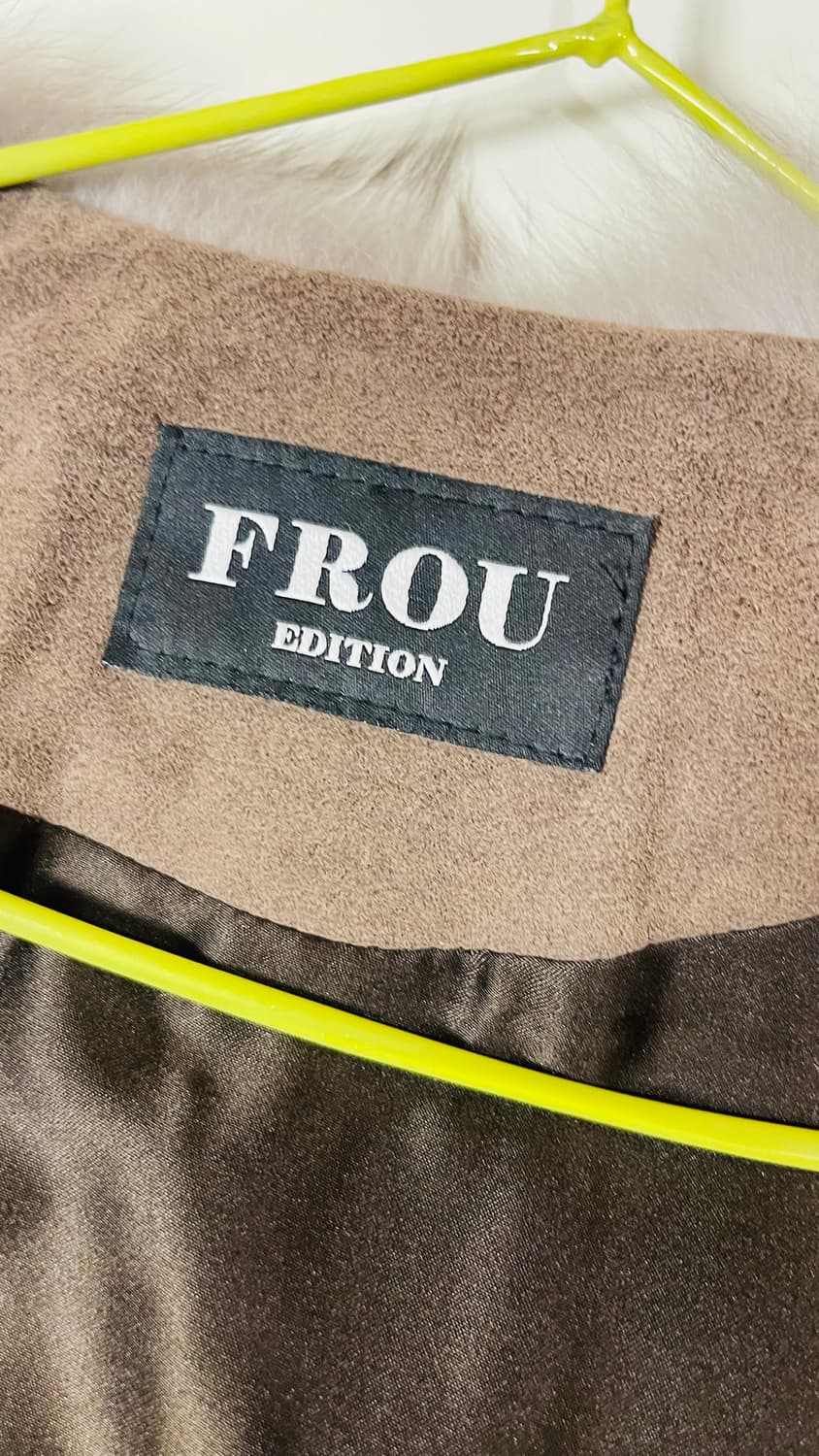 프루 FROU 천연 그레이 폭스퍼 집업 자켓  실착 2회 따뜻하고 예쁨 상품이미지10