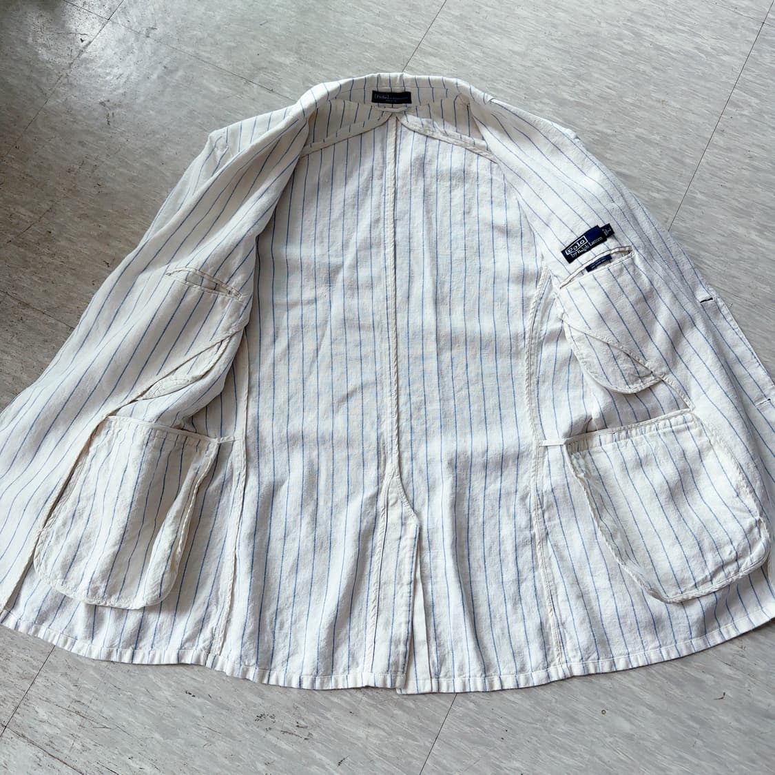 폴로 랄프로렌 100% 린넨 블레이져  MADE IN ITALY 상품이미지6