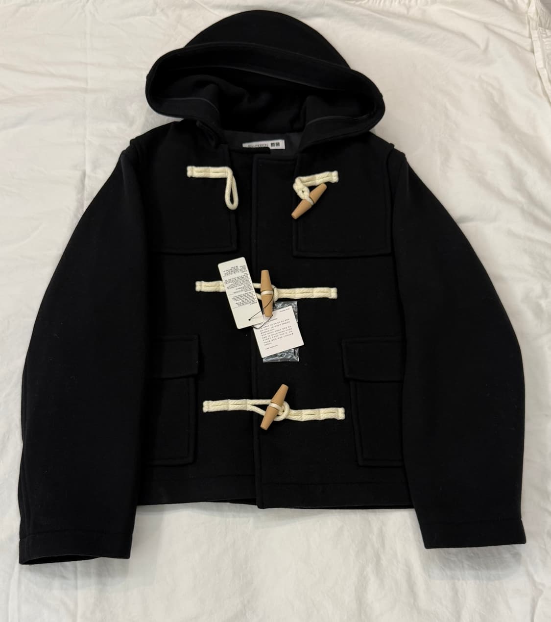 유니클로 JW 앤더슨 울 블랜드 숏 더플 코트  상품이미지1