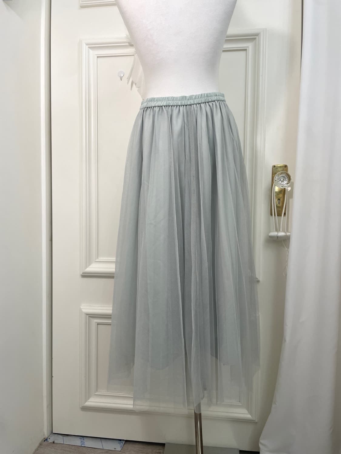 mint ballerina tule banding long skirt 상품이미지4