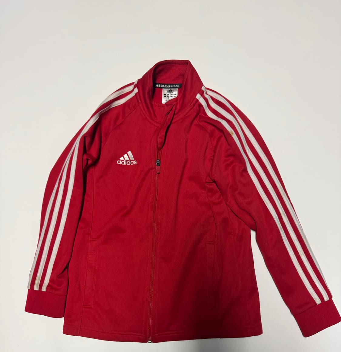 여성 아디다스 키즈 레드 트랙탑 져지 Xs 130 상품이미지1
