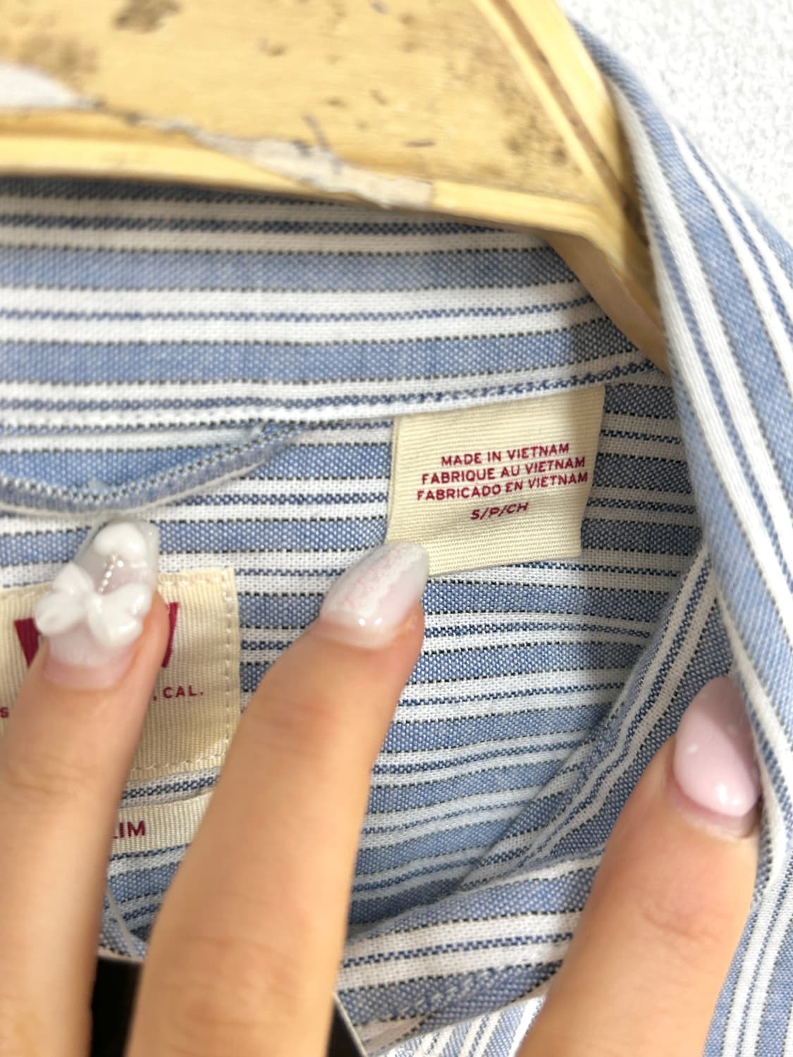 택부착 새상품 / 리바이스 스트라이프 셔츠 상품이미지6