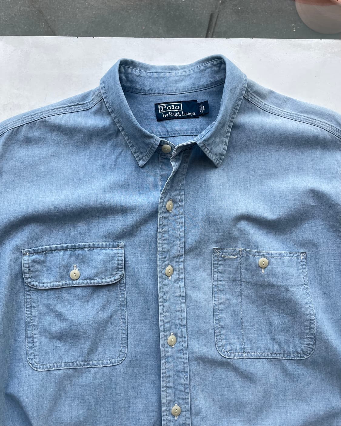 Polo RL chambray shirt L ( 폴로 샴브레이 셔츠 ) 상품이미지6