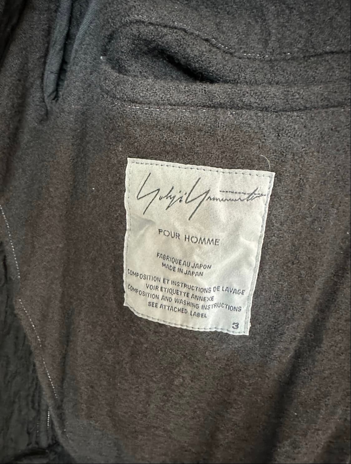 [3]요지야마모토 뿌르옴므 08ss 런웨이 피스 코트 상품이미지3