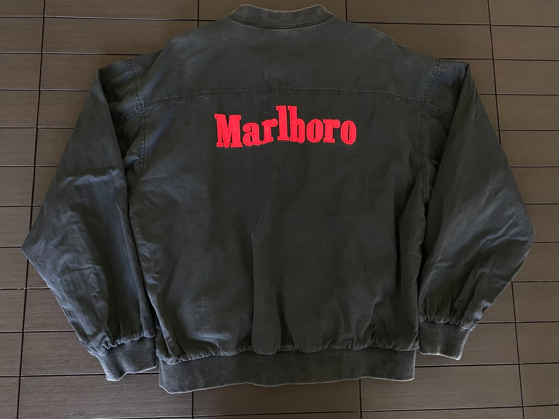 (XL) 90s 빈티지 말보로 리버시블 봄버 자켓 상품이미지1
