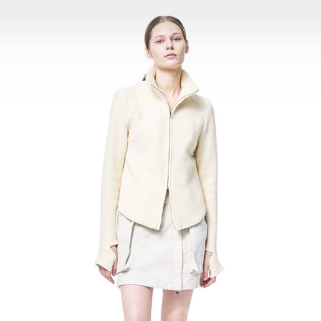 퍼블리카엑스(PUBLICKAX) INDOR 울 집업가디건 55 새상품 상품이미지1