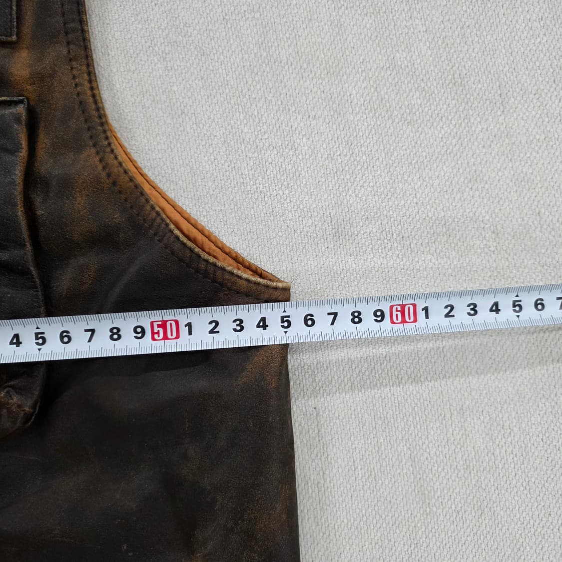 실측 빈티지 멀티포켓 가죽 조끼 베스트 0225J 상품이미지4