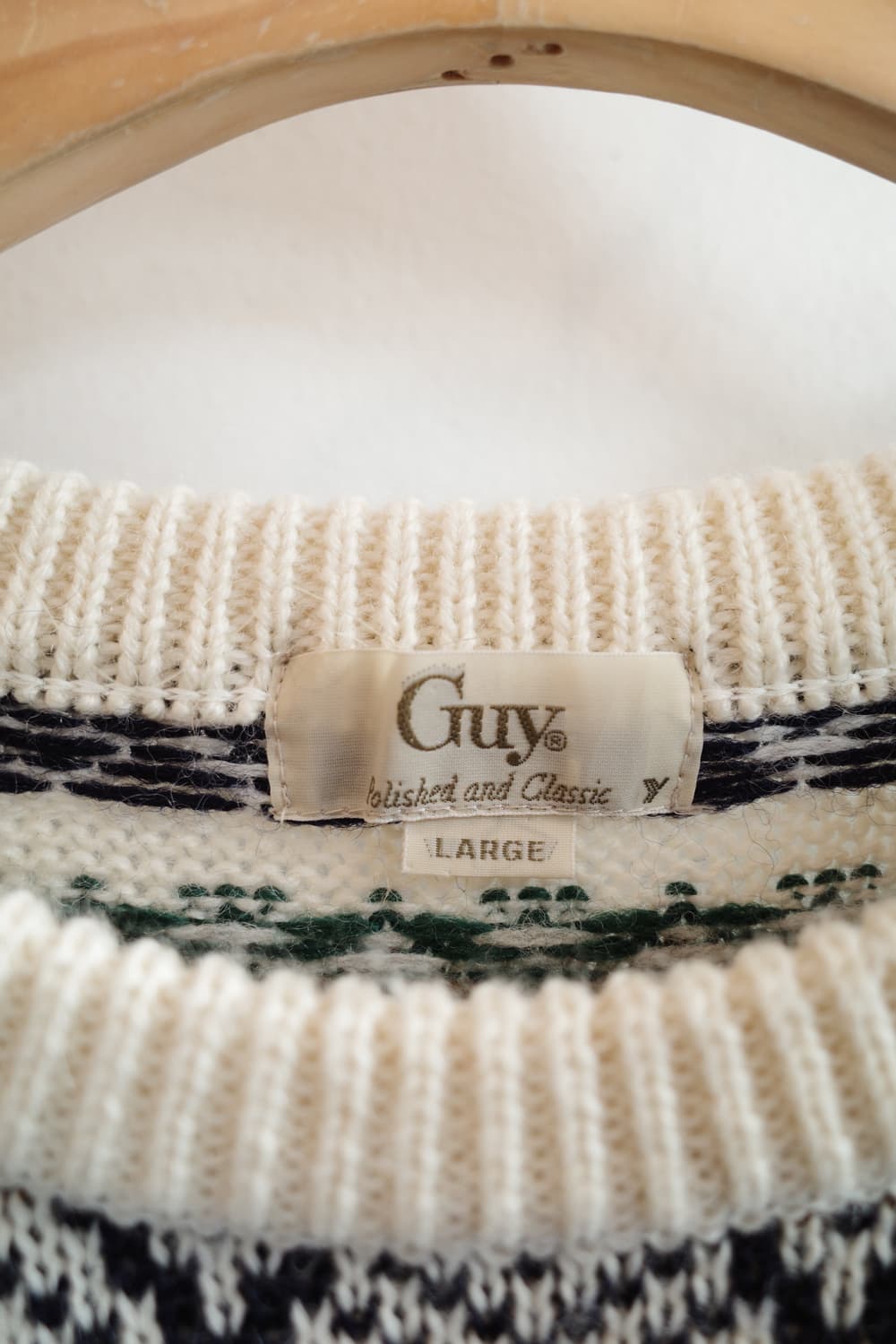 Japan brand 패턴 울 니트 상품이미지3