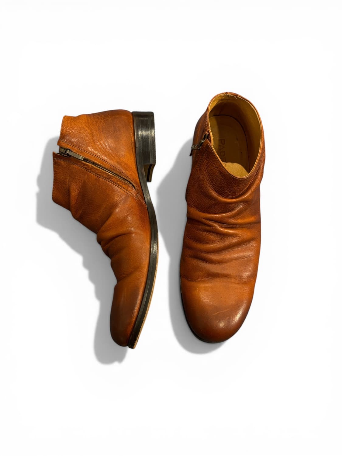 PADRONE Orange Brown Ankle Boots Size 41 상품이미지1