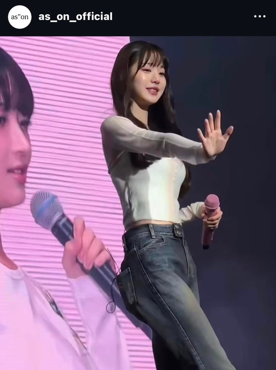 애즈온 엑스 디테일 데님 팬츠 (장원영바지) 상품이미지4