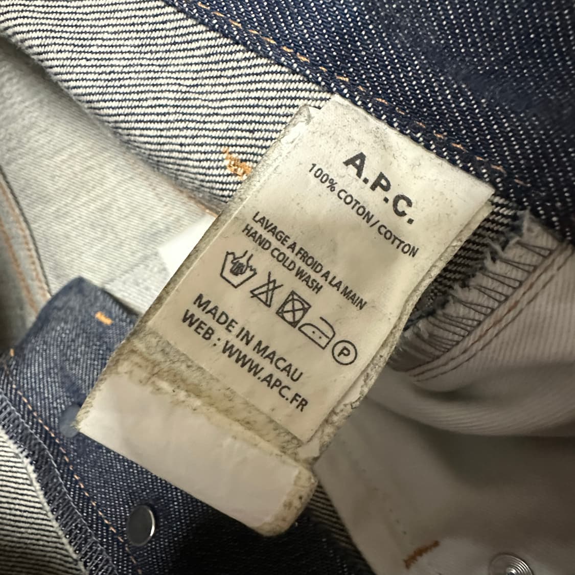 APC denim pants selvedge jeans 상품이미지5