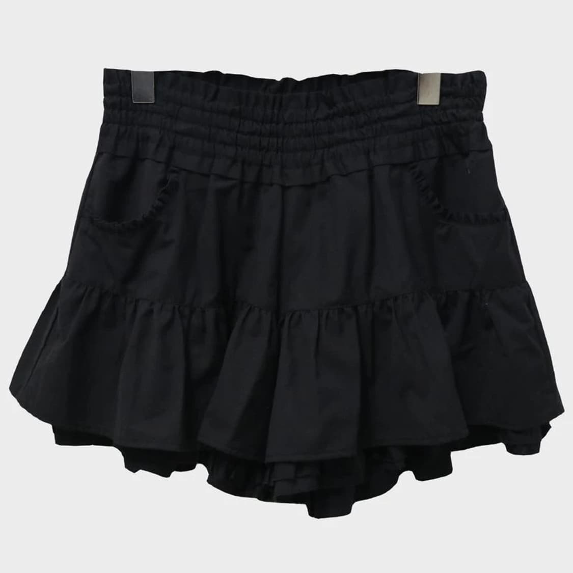 검정 프릴 (스커트같은) 반바지 상품이미지1