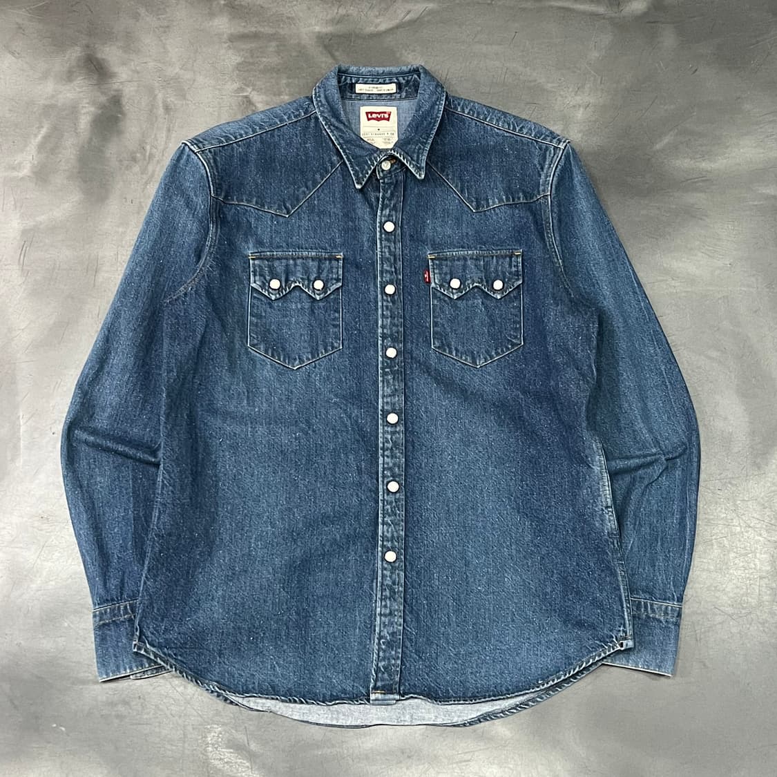  리바이스 체크 웨스턴 데님 셔츠 y15582 상품이미지1