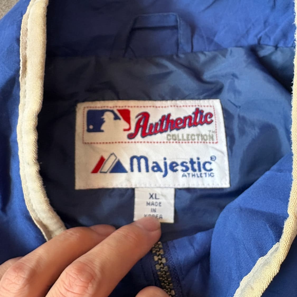 마제스틱 블루 나일론 웜업 상품이미지6