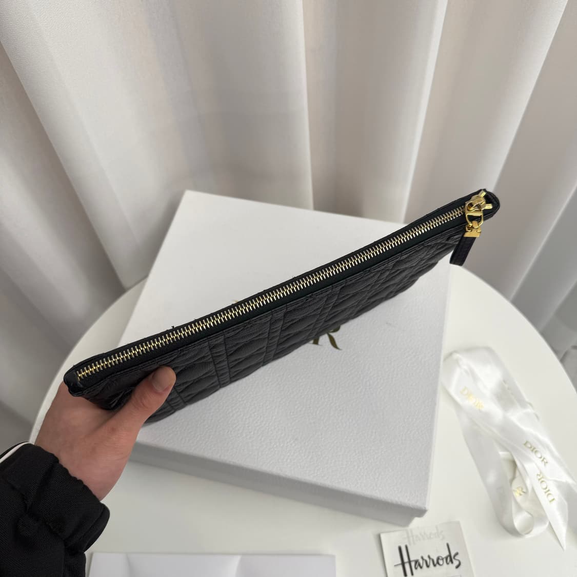 [정품] 디올 카로 라지 클러치백 블랙 상품이미지6