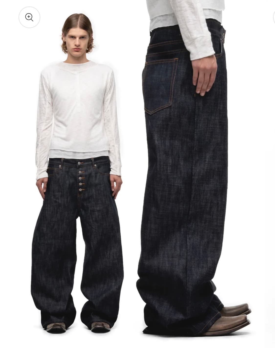 RAW DENIM JAPANESE LOOSE FIT BLUE 상품이미지1