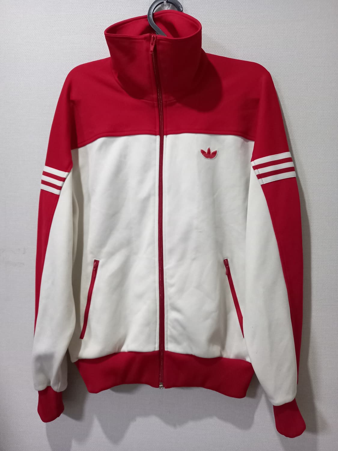 아디다스 희귀 서독제 흰빨 빨흰 트랙탑 저지 져지집업 상품이미지1