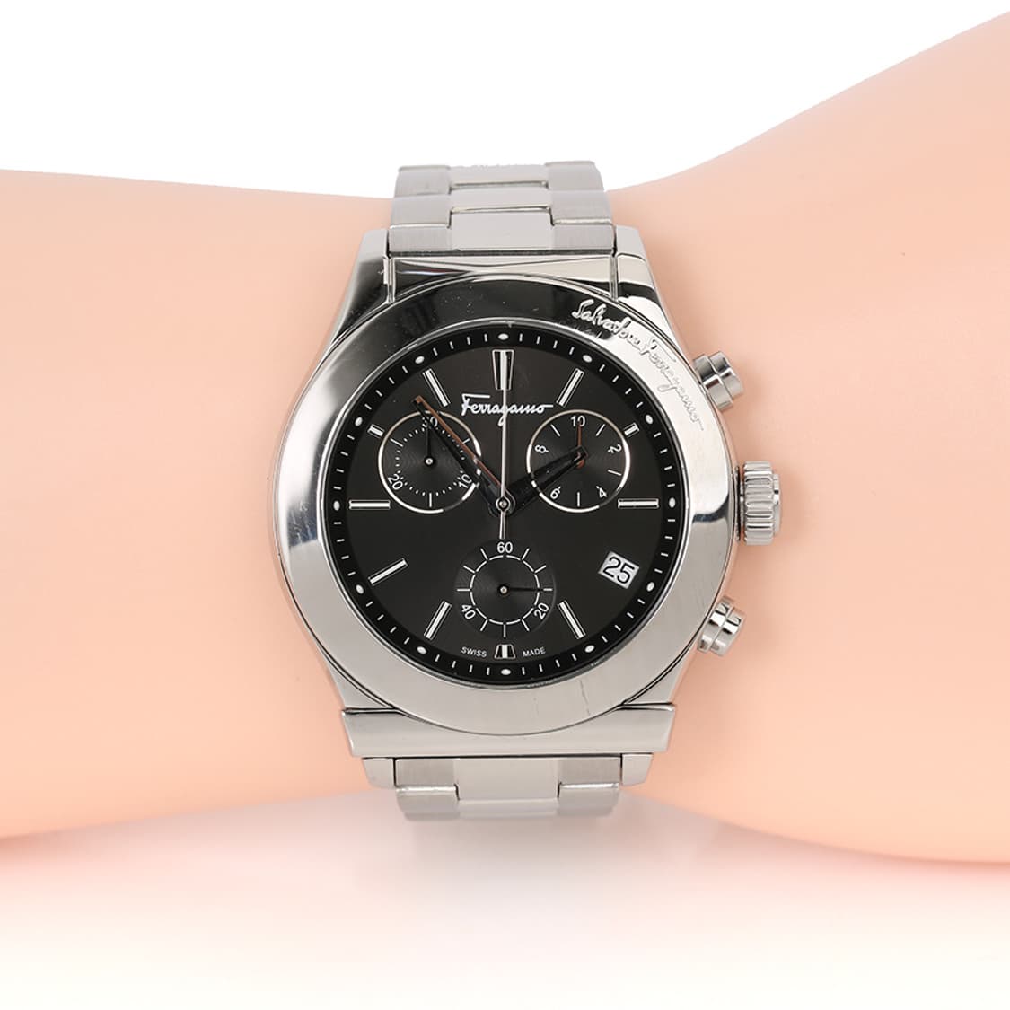 페라가모 간치니 베가 워치 검판 크로노시계 FH601-0016 상품이미지1
