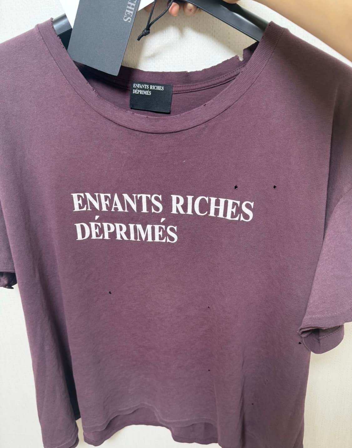 ERD 앙팡리쉬데프리메 로고티 버건디XL 상품이미지2