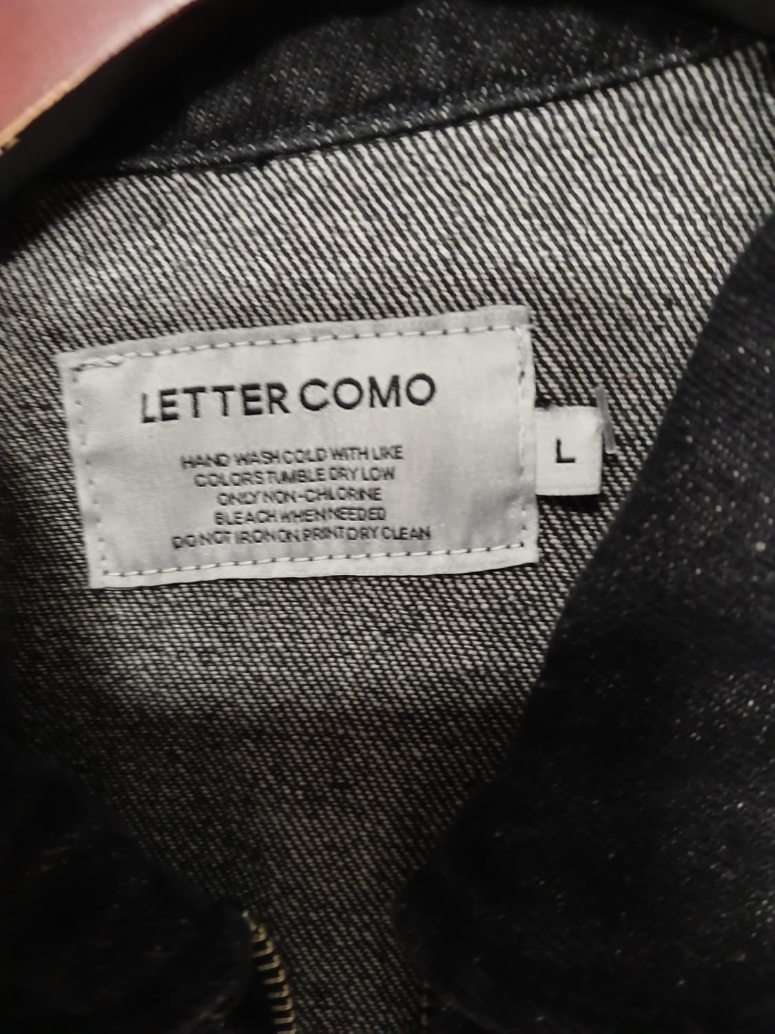 LETTER COMO 데님 자켓 L 상품이미지3