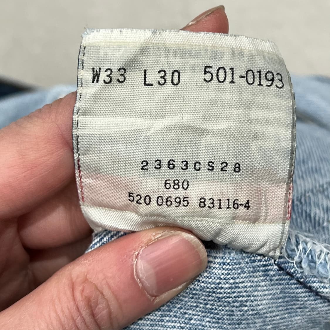 usa 리바이스 501 데님팬츠 s09035 상품이미지10