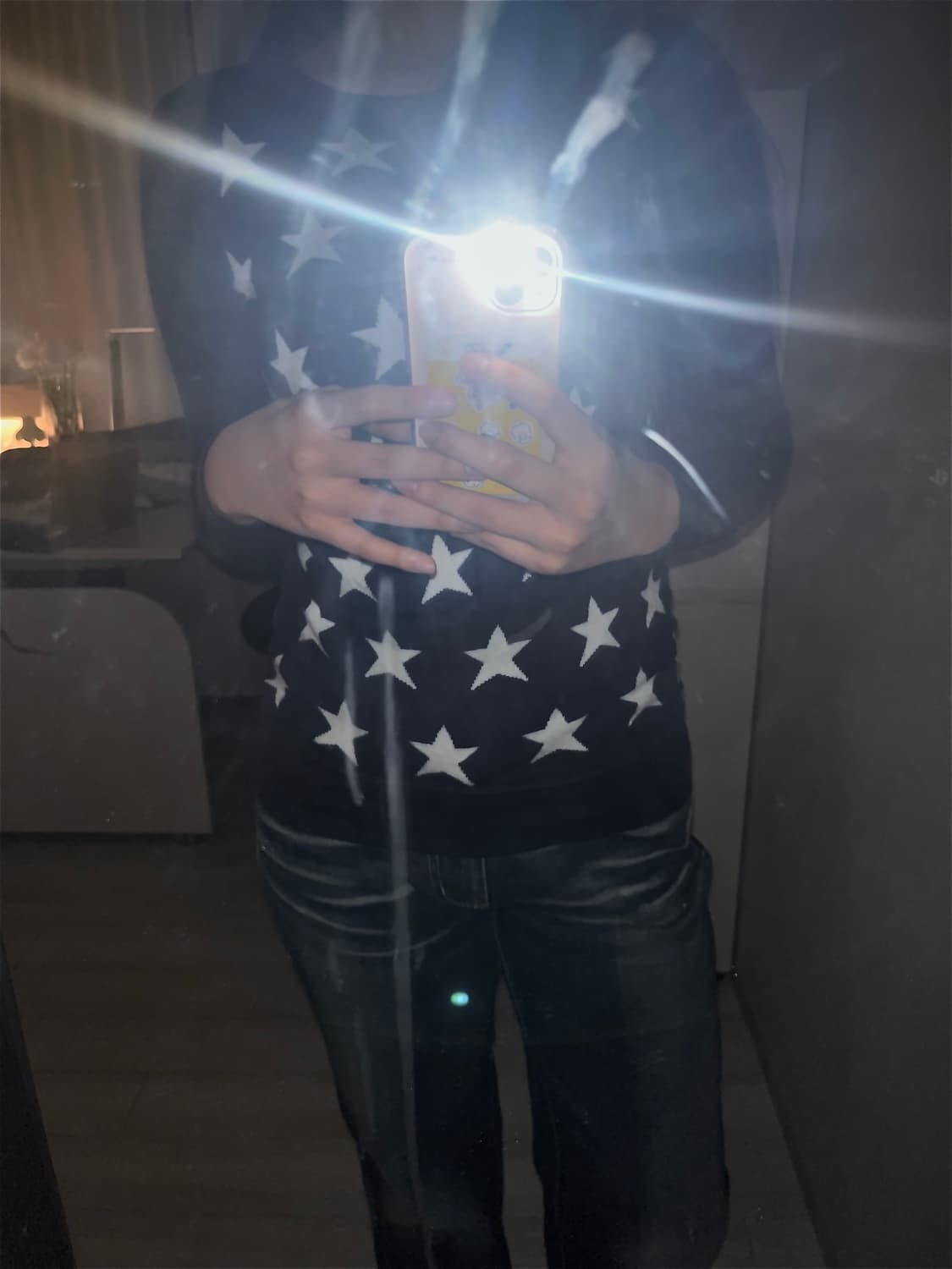 유니클로 울혼방 별 니트 Y2K star knitwear 상품이미지3