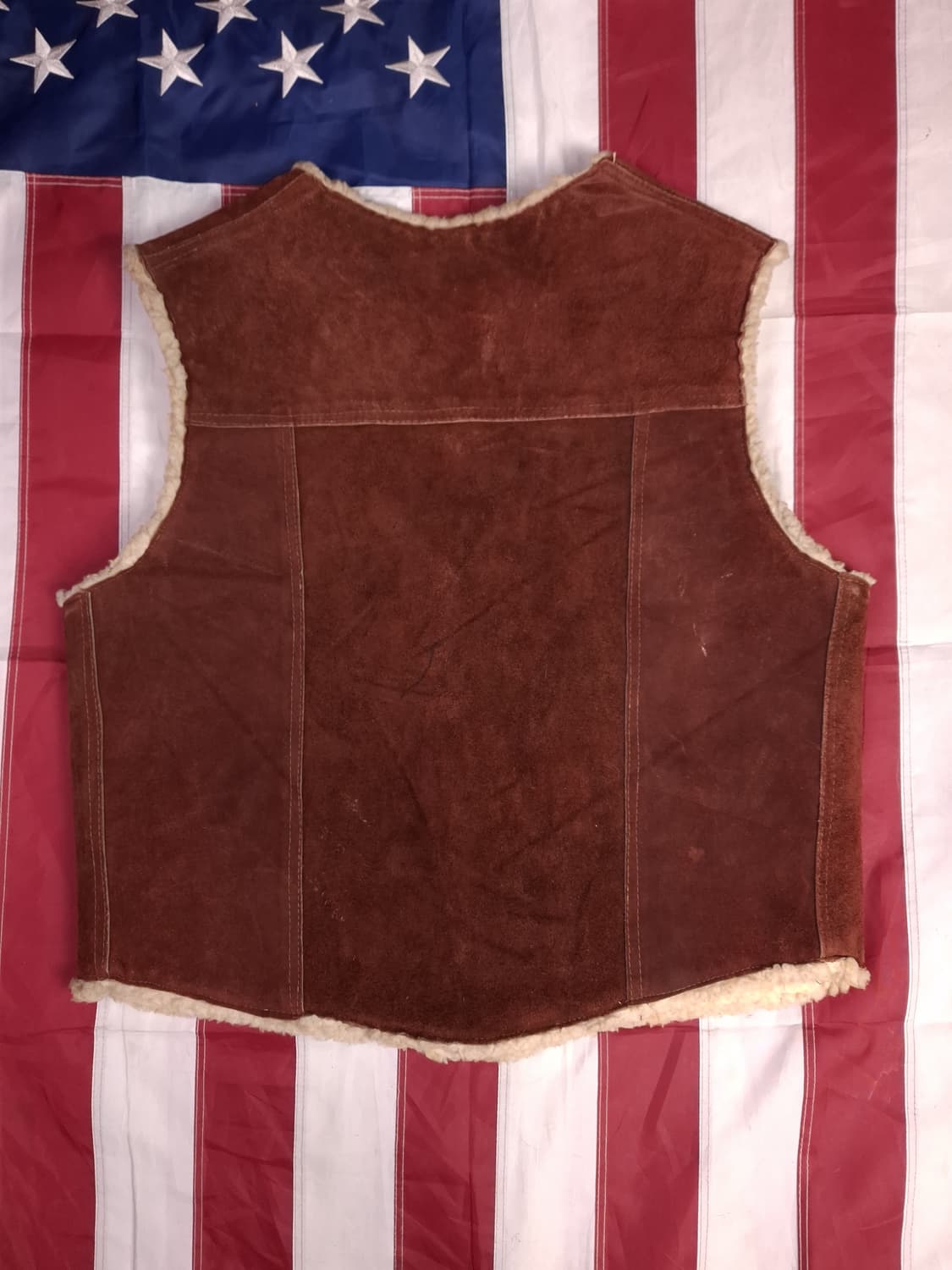 80's 빈티지 멕시코 제조 리얼레더 무스탕 베스트 상품이미지4