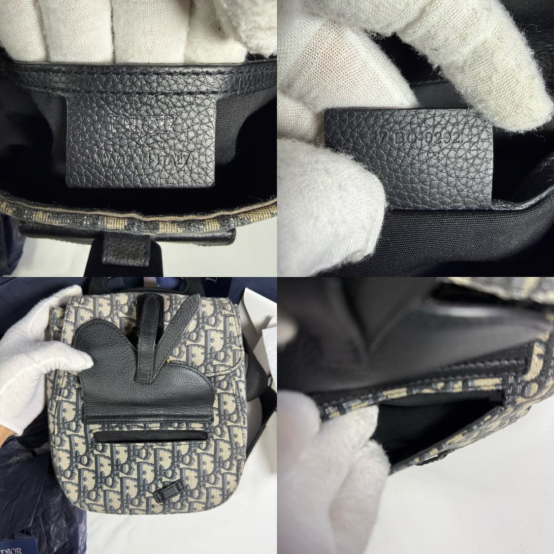 [풀구성] 디올 오블리크 자카드 그레인드 카프스킨 갤럽 슬링백 숄더백   상품이미지4