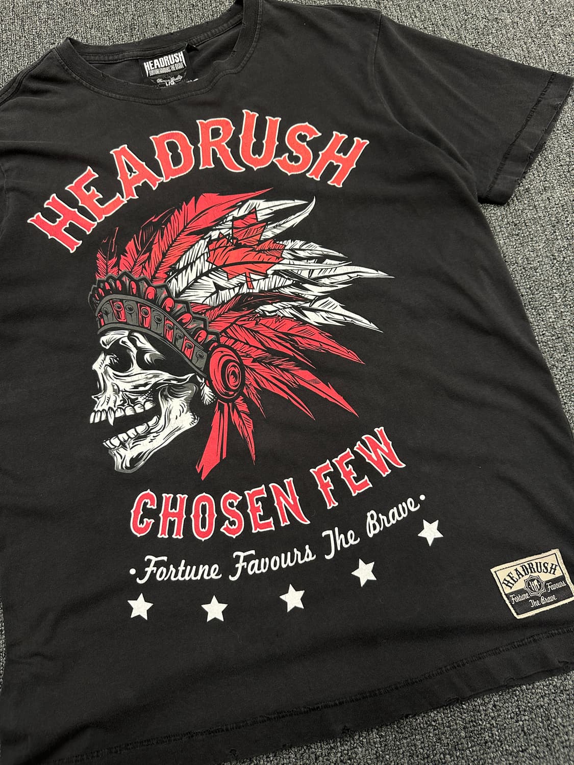 L) HEADRUSH 빈티지 프린팅 반팔티셔츠  상품이미지3