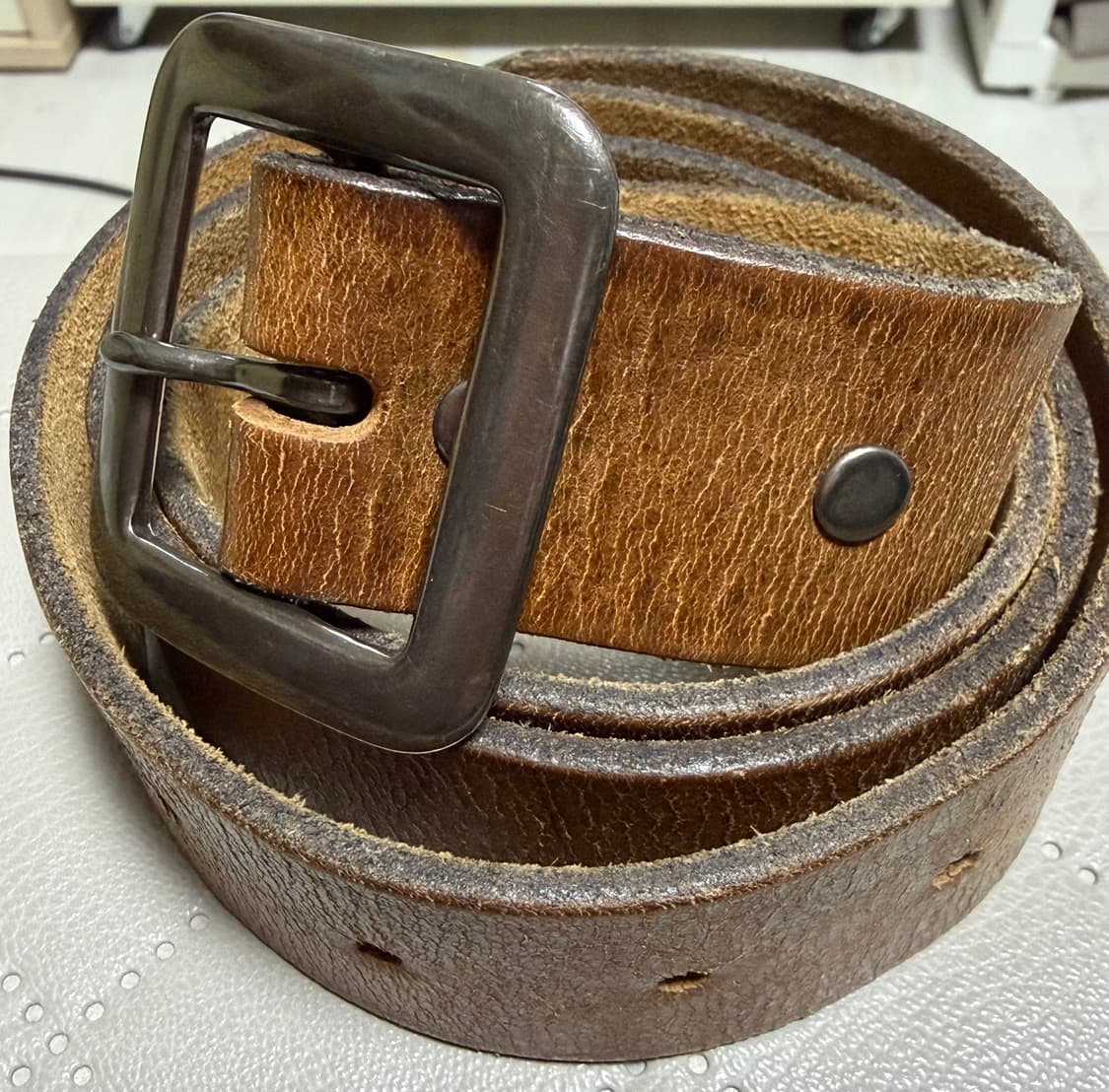 rrl 핸드버니쉬 브라운 벨트 34 상품이미지2