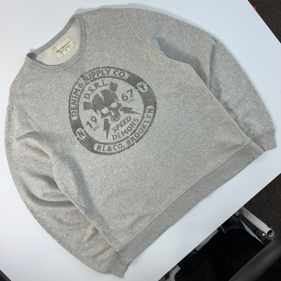 Polo 데님앤서플라이 00‘s 랄프로렌 DSRL 스컬 그래피티 맨투맨 상품이미지2