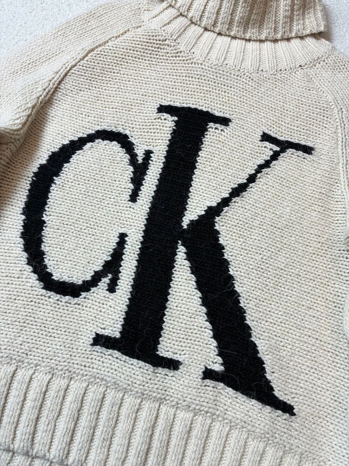 CK 알파카 울 Y2K 폴라 니트 PN7285 상품이미지4