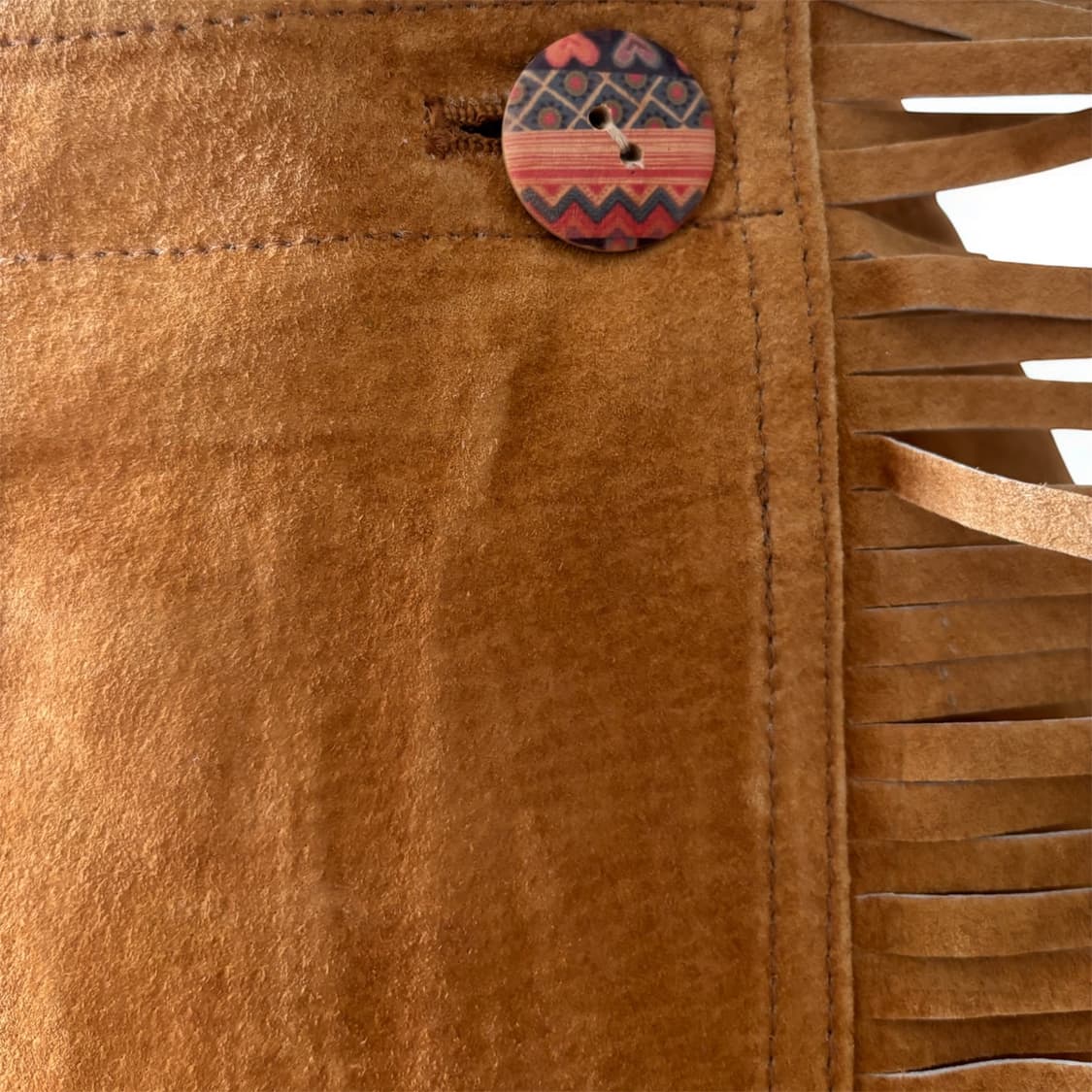 SUNLUCAS GIRL 빈티지 웨스턴 레더 랩스커트 상품이미지6